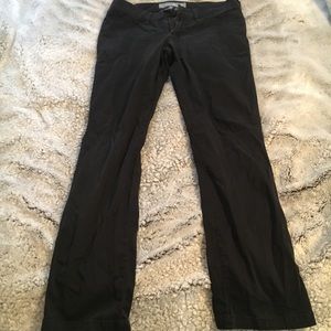Straight Black Ankle Pants